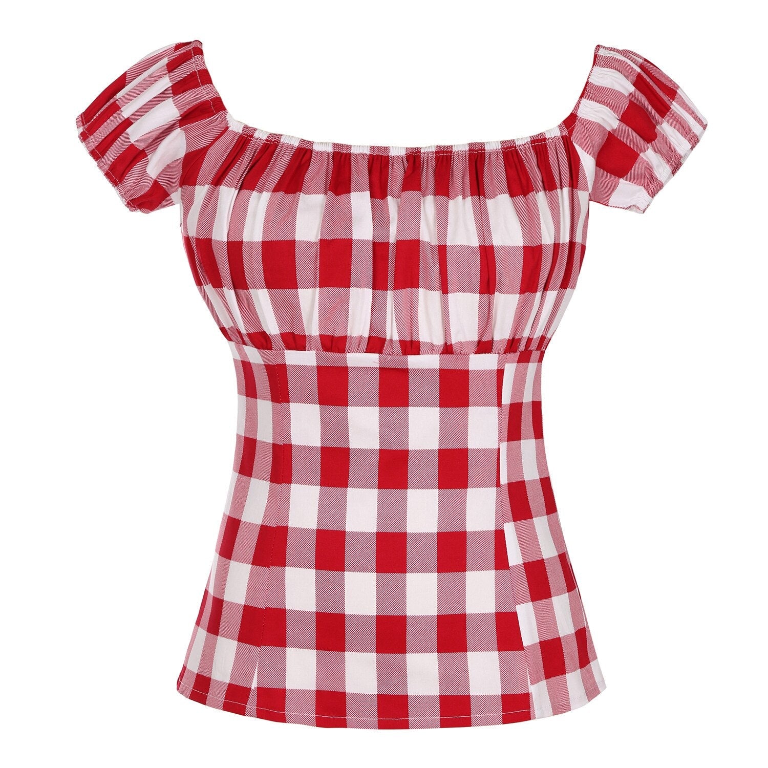 Camisa Feminina Vintage De Manga Curta