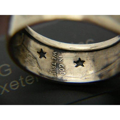 Anel Masculino Vintage De Prata Americano