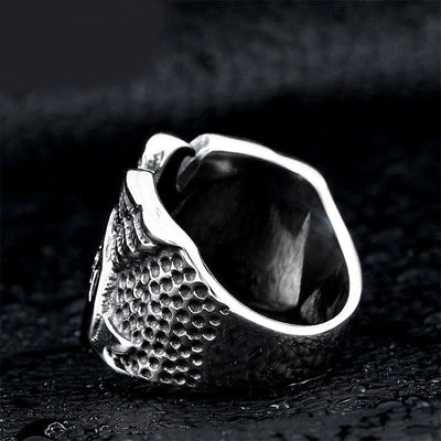 Anel De Motociclista Americano Vintage