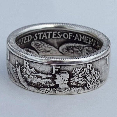 Anel Vintage De Meio Dólar