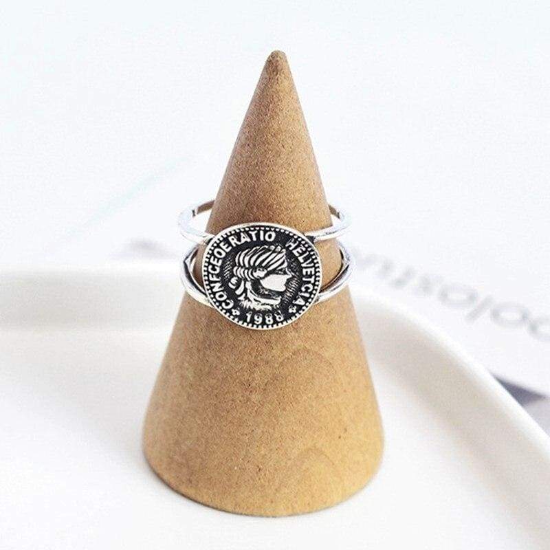 Anel De Moeda De Dólar Vintage