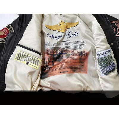 Jaqueta Bomber Americana Vintage Da Segunda Guerra Mundial