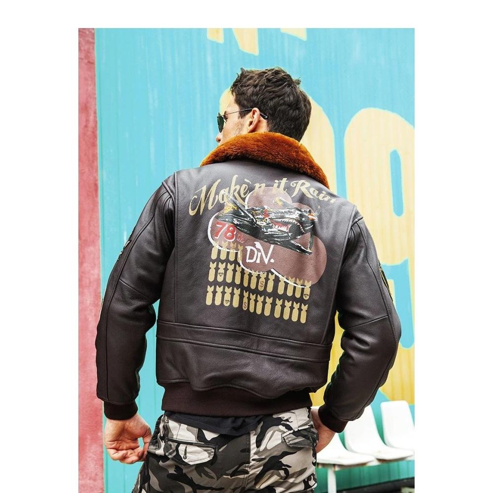 Jaqueta Bomber Americana Vintage Da Segunda Guerra Mundial