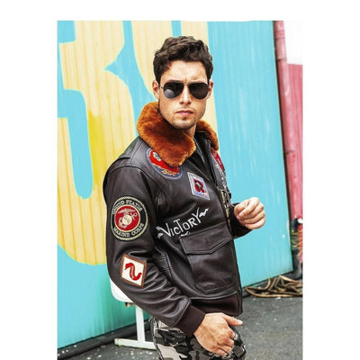 Jaqueta Bomber Americana Vintage Da Segunda Guerra Mundial