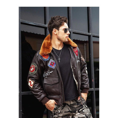 Jaqueta Bomber Americana Vintage Da Segunda Guerra Mundial