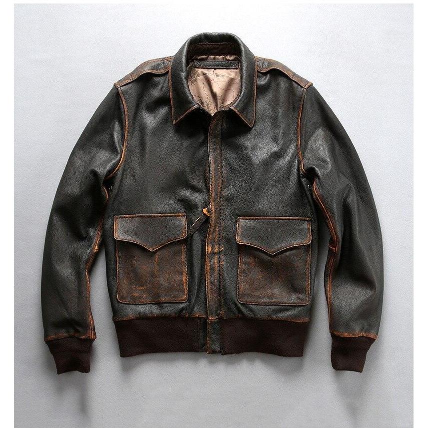 Jaqueta Vintage De Piloto De Caça Americano