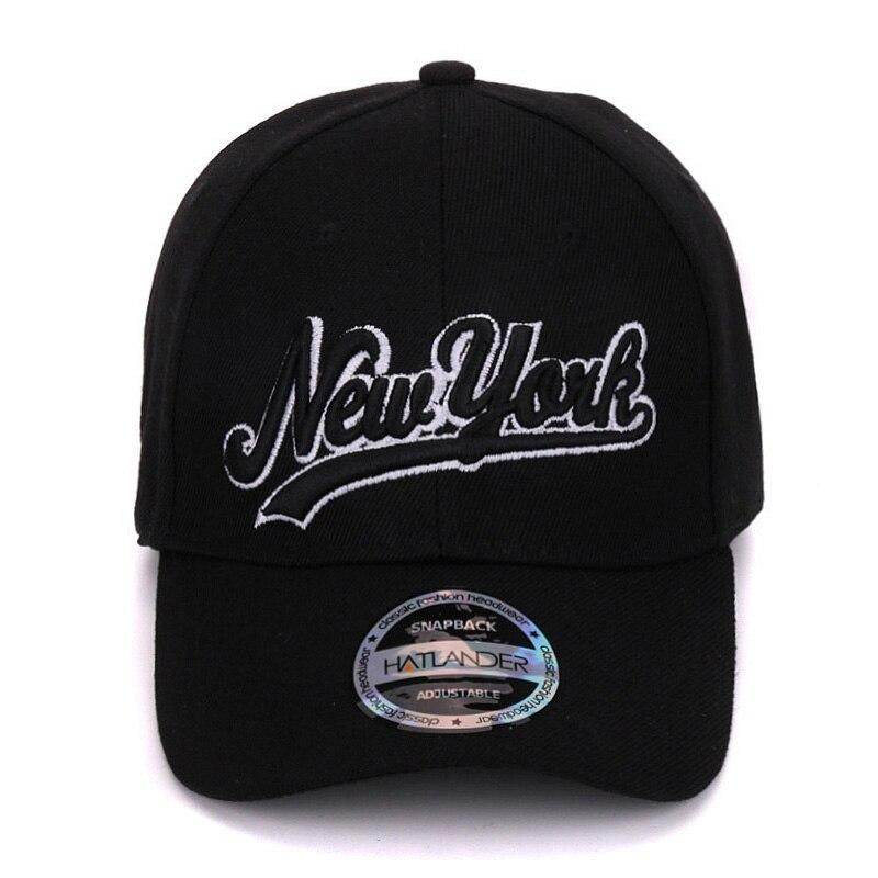 Boné Ajustável Vintage New York Preto