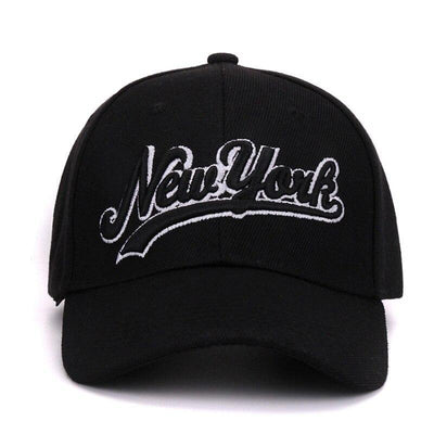 Boné Ajustável Vintage New York Preto
