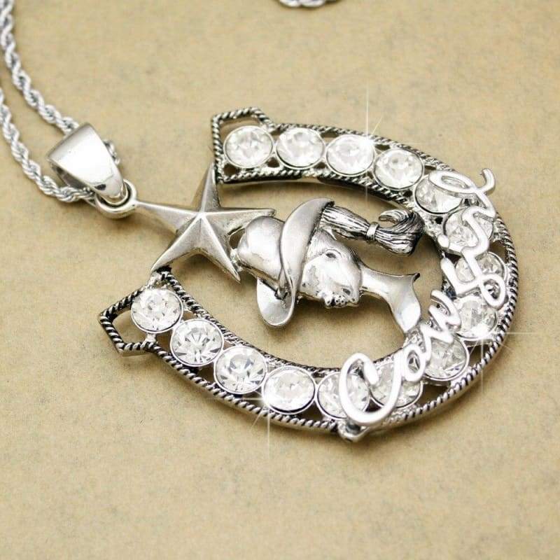 Colar De Caça A Cavalo Ocidental Vintage