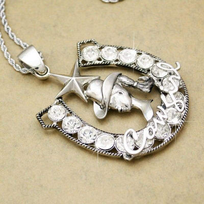 Colar De Caça A Cavalo Ocidental Vintage