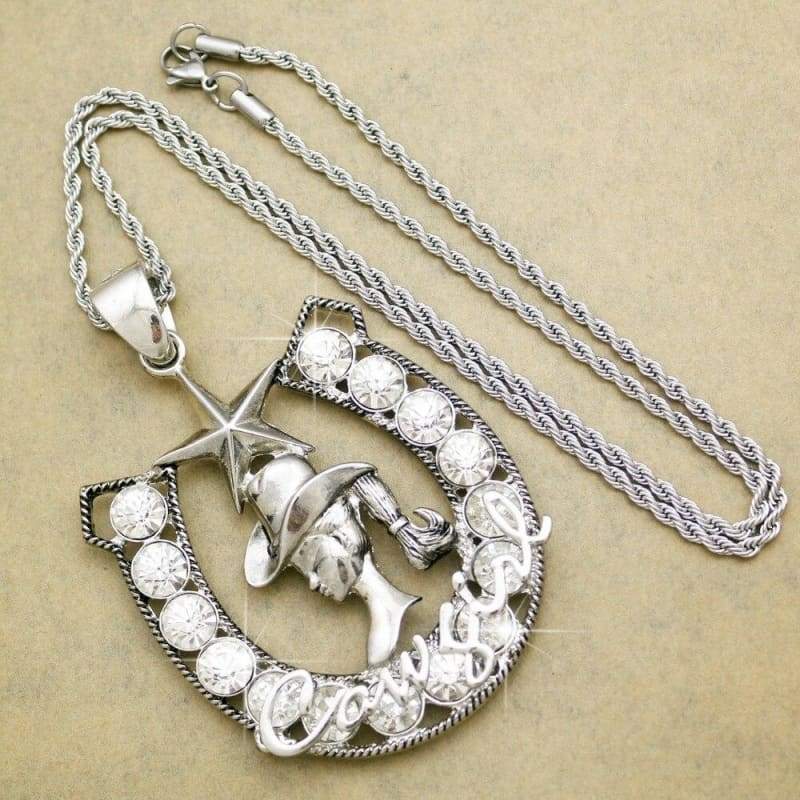 Colar De Caça A Cavalo Ocidental Vintage