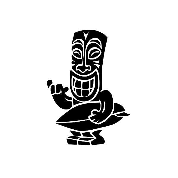 Adesivos Vintage De Surfe Do Havaí