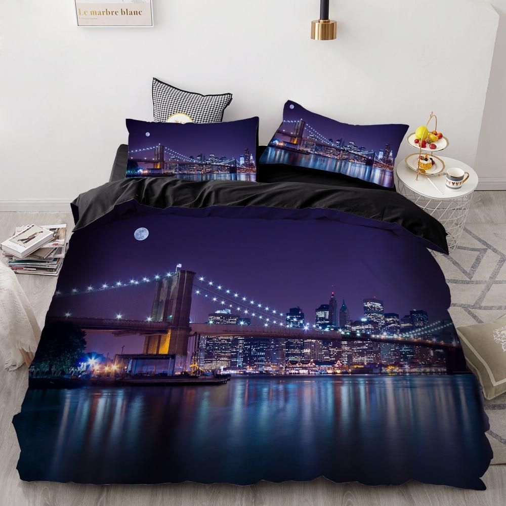 Capa De Edredom Vintage Da Cidade De Nova York