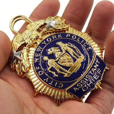 Distintivo Vintage Da Polícia De Nova York