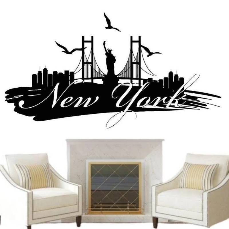 Adesivos Vintage Gigantes De Nova York