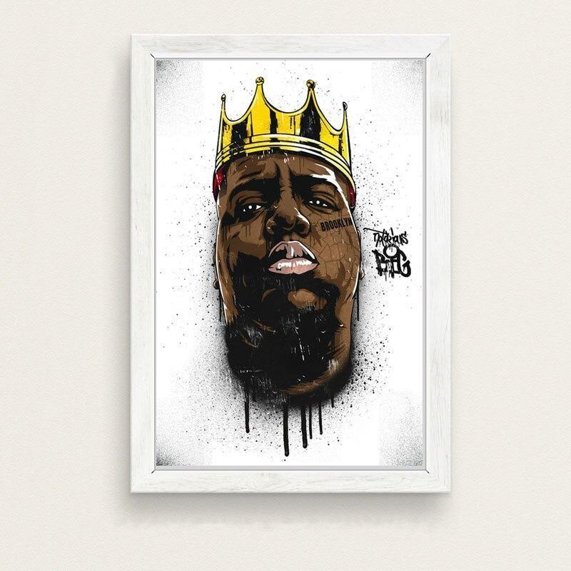 Pintura Pequena Vintage De Biggie