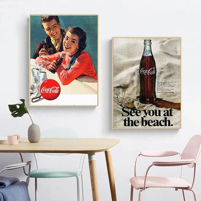 Pintura Vintage Da Coca-Cola