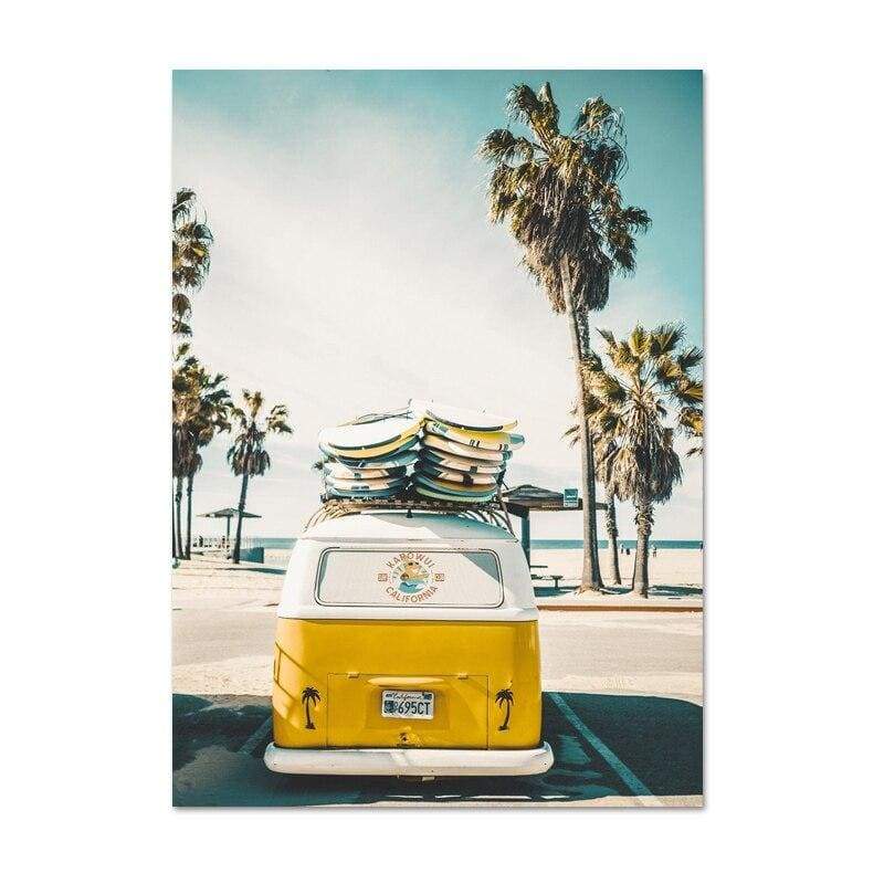 Pintura Vintage Deco Da Califórnia