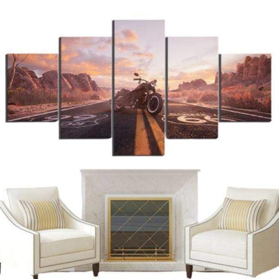 Arte De Parede Vintage Route 66 Deco