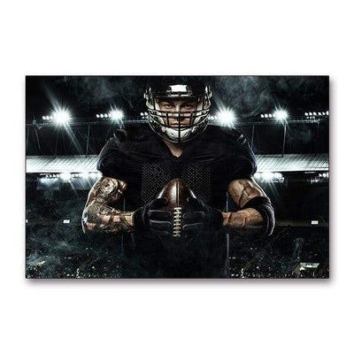 Pintura Vintage De Futebol Americano