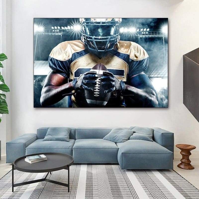 Pintura Vintage De Futebol Americano