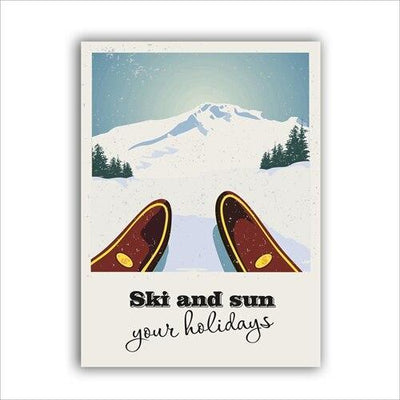 Pintura Vintage De Montanha