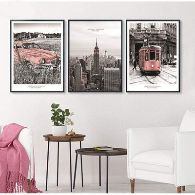 Pintura Vintage De Rosas De Nova York