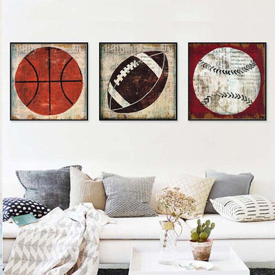 Pintura Vintage De Rúgbi