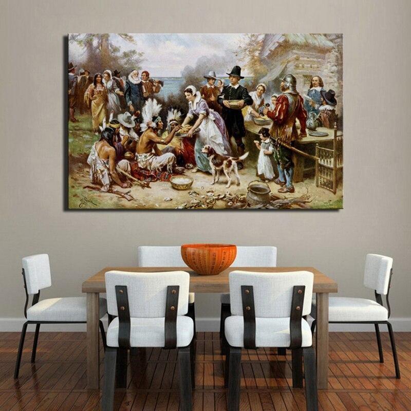 Quadro-Negro Vintage De Ação De Graças