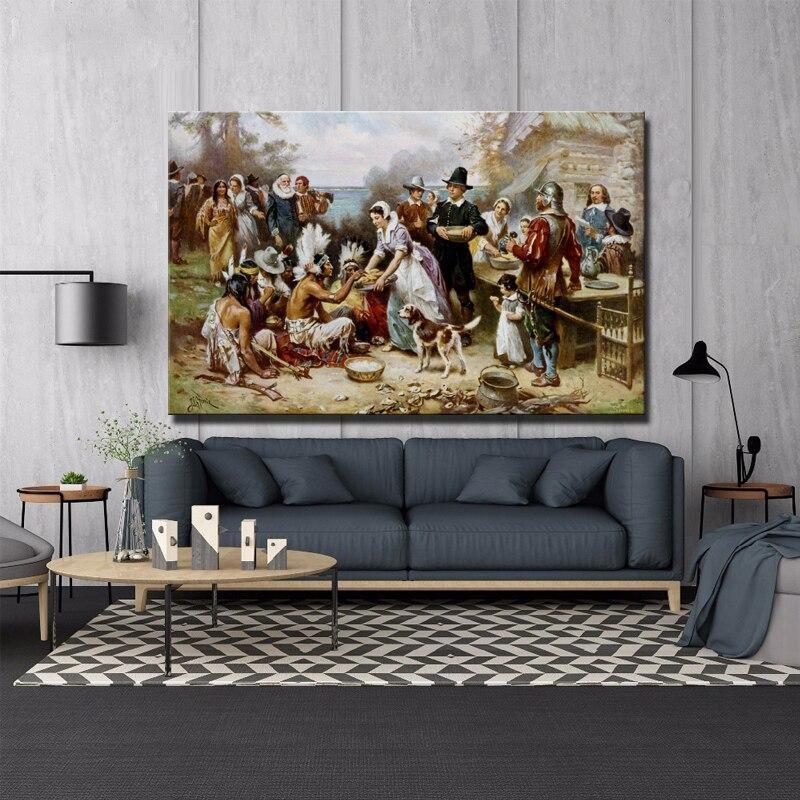 Quadro-Negro Vintage De Ação De Graças