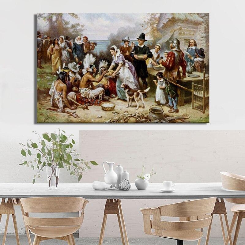 Quadro-Negro Vintage De Ação De Graças