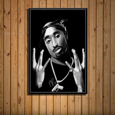 Pintura Vintage De Tupac