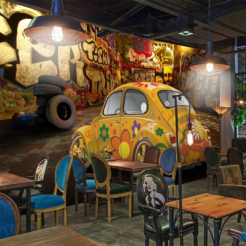 Papel De Parede Adesivo Vintage