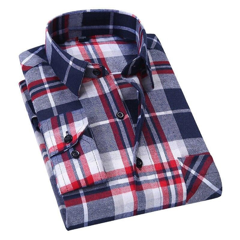 Camisa Xadrez Masculina Vintage