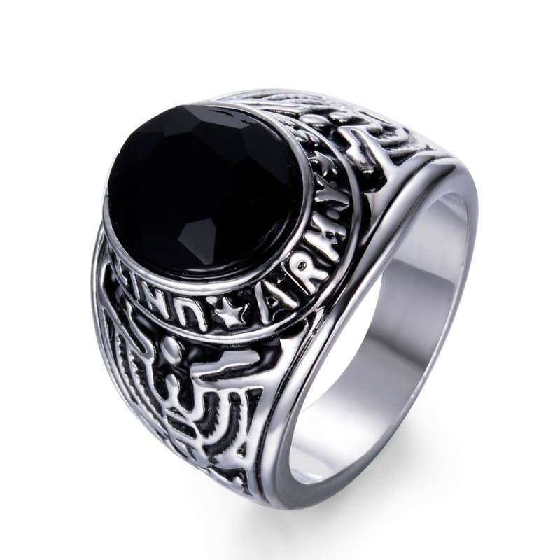 Anel Vintage Do Exército Dos Eua