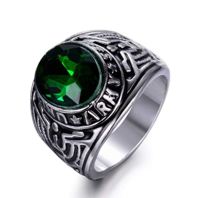 Anel Vintage Do Exército Dos Eua