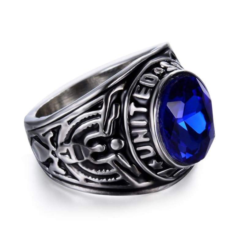 Anel Vintage Do Exército Dos Eua