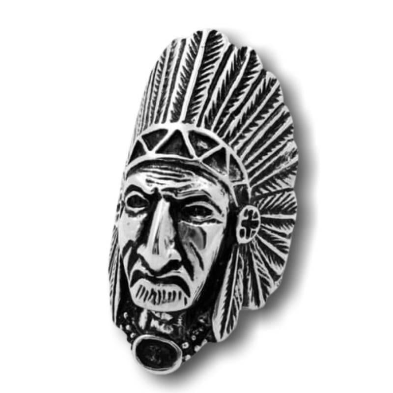 Anel Antigo De Chefe Indiano