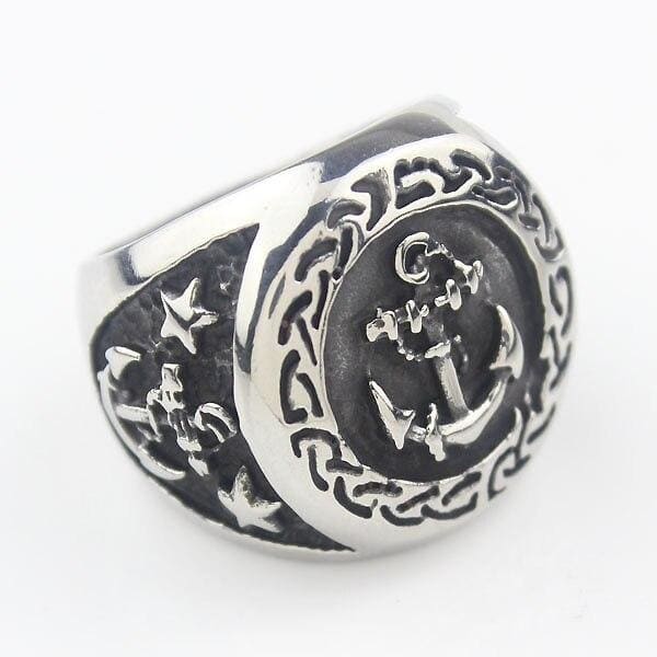 Anel Vintage Da Marinha Dos Eua