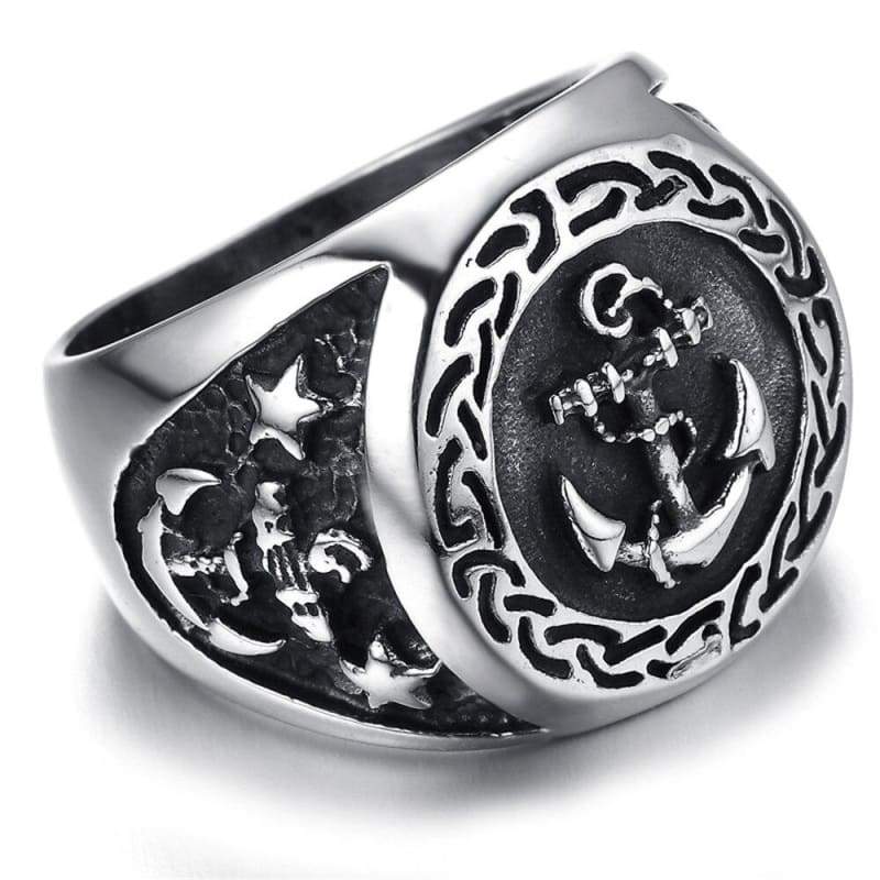 Anel Vintage Da Marinha Dos Eua