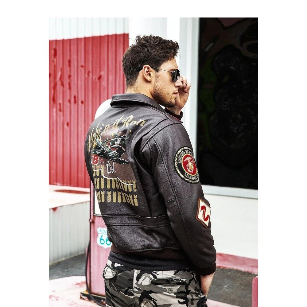 Jaqueta Bomber Americana Vintage Da Segunda Guerra Mundial