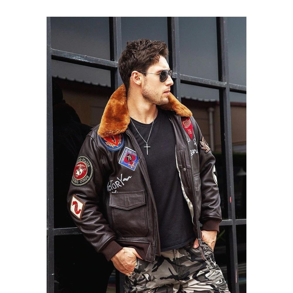 Jaqueta Bomber Americana Vintage Da Segunda Guerra Mundial