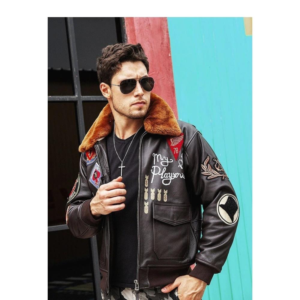 Jaqueta Bomber Americana Vintage Da Segunda Guerra Mundial