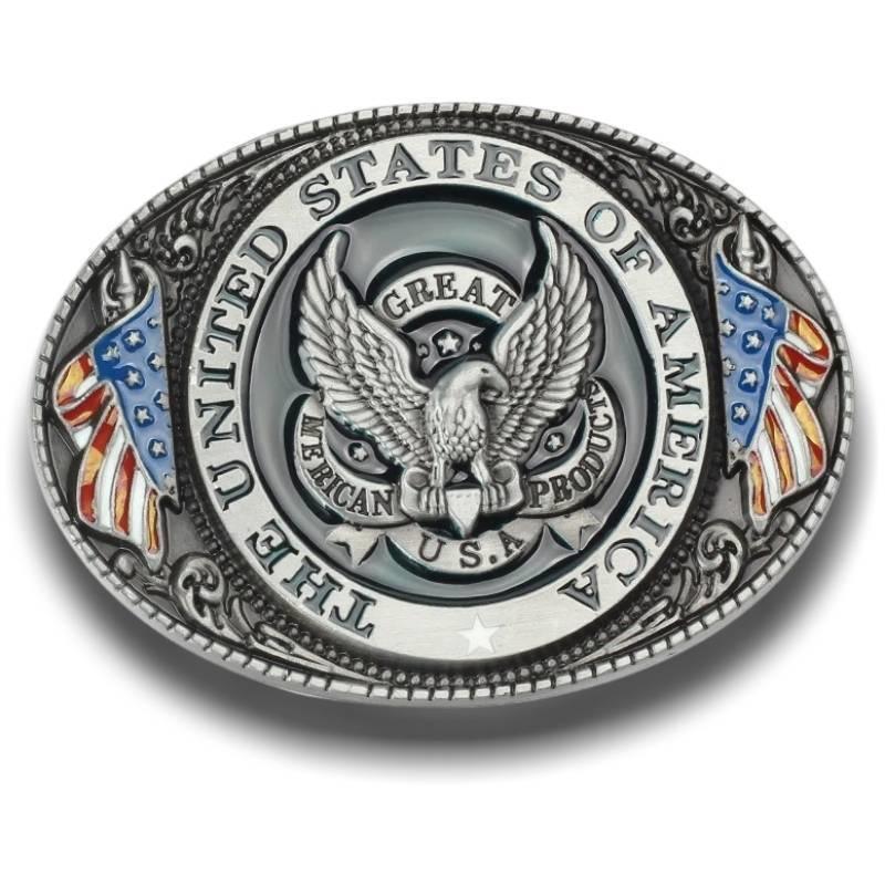 Fivela De Cinto Vintage Americano