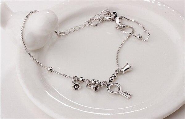 Pulseira Vintage De Prata Indiana No Tornozelo