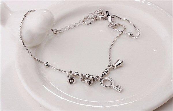 Pulseira Vintage De Prata Indiana No Tornozelo