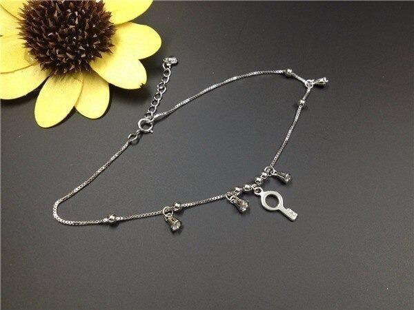 Pulseira Vintage De Prata Indiana No Tornozelo