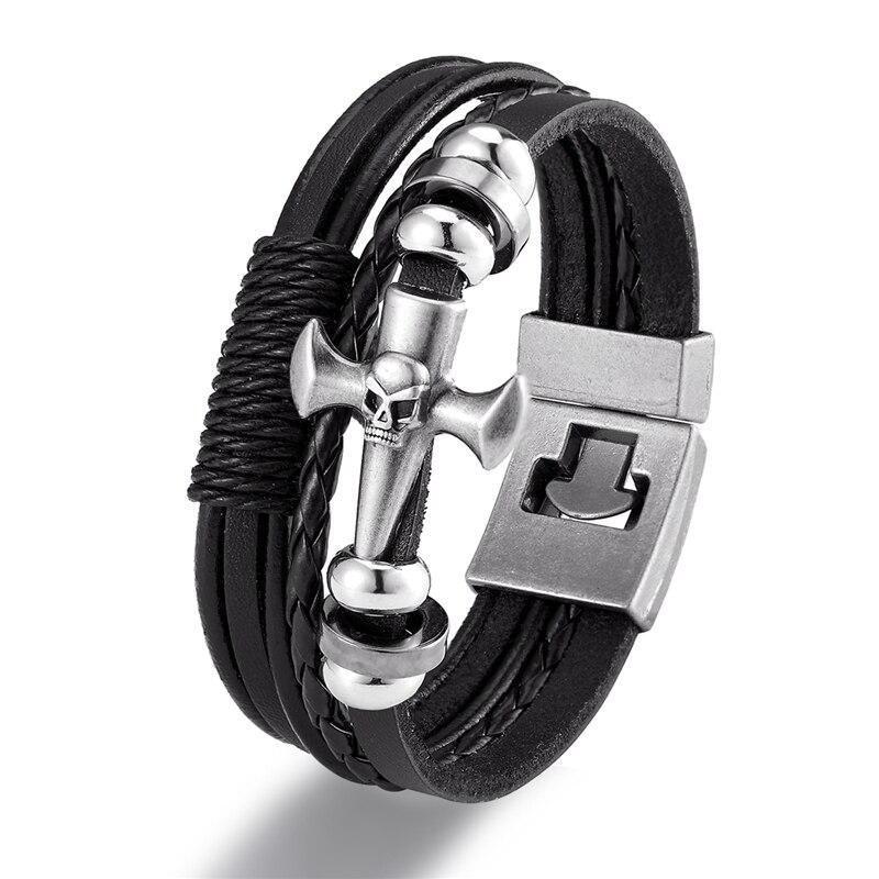 Pulseira Vintage De Couro Indiano