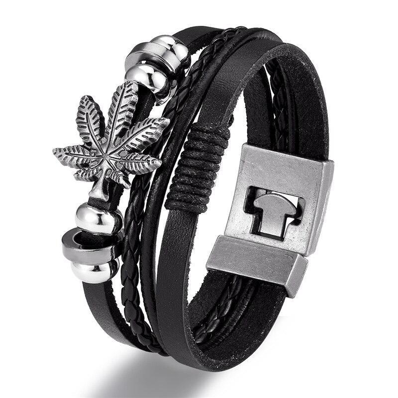 Pulseira Vintage De Couro Indiano