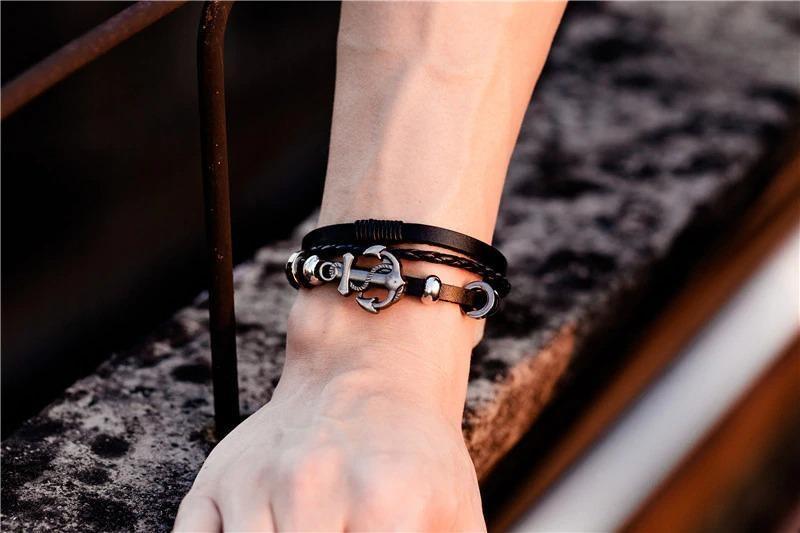 Pulseira Vintage De Couro Indiano